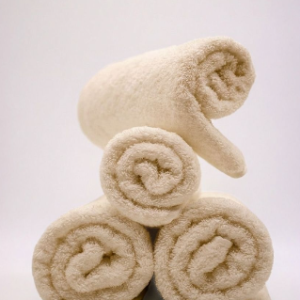 beige face towels – pack of 4.