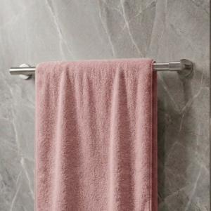 coral pink single towel