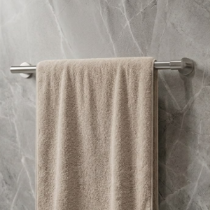 light beige plain towel