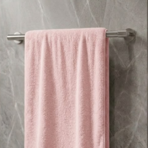 light pink single towel